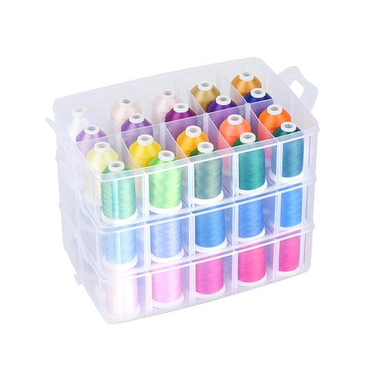 Simthread 63 Brother Color Embroidery Machine Thread Storage Box Kit 500M/1000M - Simthread - High Quality Machine Embroidery Thread Supplier