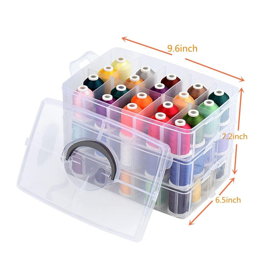 Simthread 63 Brother Color Embroidery Machine Thread Storage Box Kit 500M/1000M - Simthread - High Quality Machine Embroidery Thread Supplier