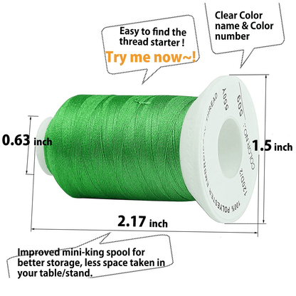 Simthread 80 Janome Colors Embroidery Thread Set 500M/1000M - Simthread - High Quality Machine Embroidery Thread Supplier